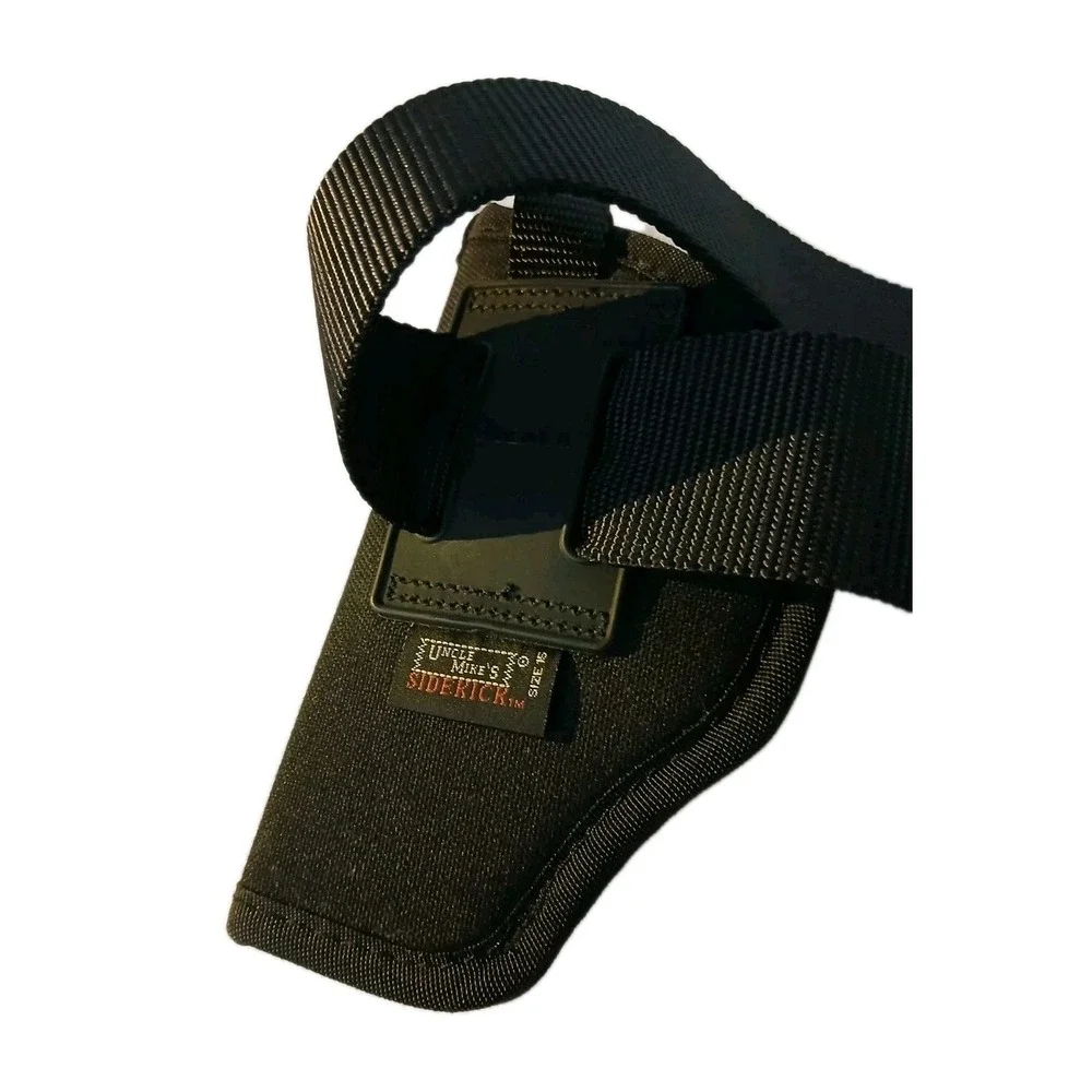 Uncle Mikes Sidekick Hip Holster  3.5'X4.5' Size 15/RH NR -Black Hawk Belt #1227